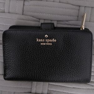 Kate Spade black leather wallet.